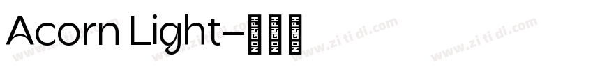 Acorn Light字体转换